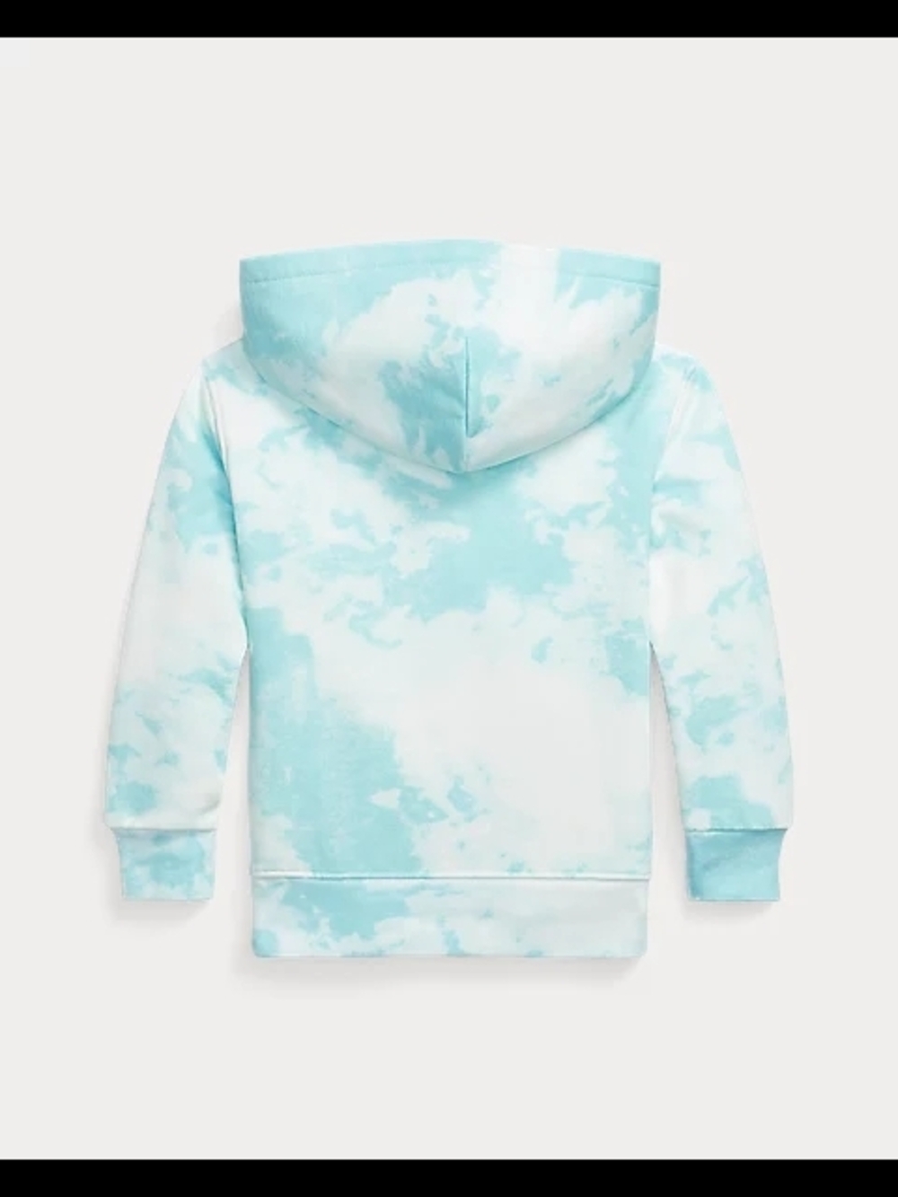 Ralph Lauren Kids Polo Bear Hoodie in Light Blue and White Tie-Dye - Picture 3 of 12